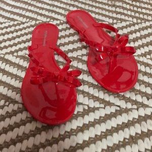 Red Jelly sandals